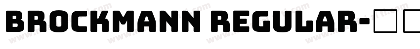 Brockmann regular字体转换